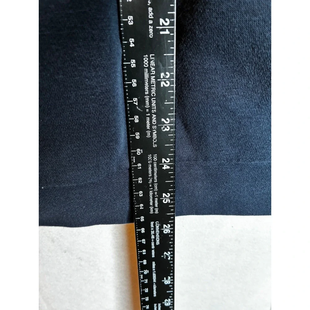 Adidas Mens Navy Blue‎ 3 Stripe Pullover Hoodie Sweatshirt Medium Fleece Lined